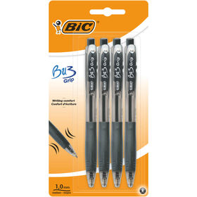 Esferográfica Bu3 Grip De Tinta Preta Bic