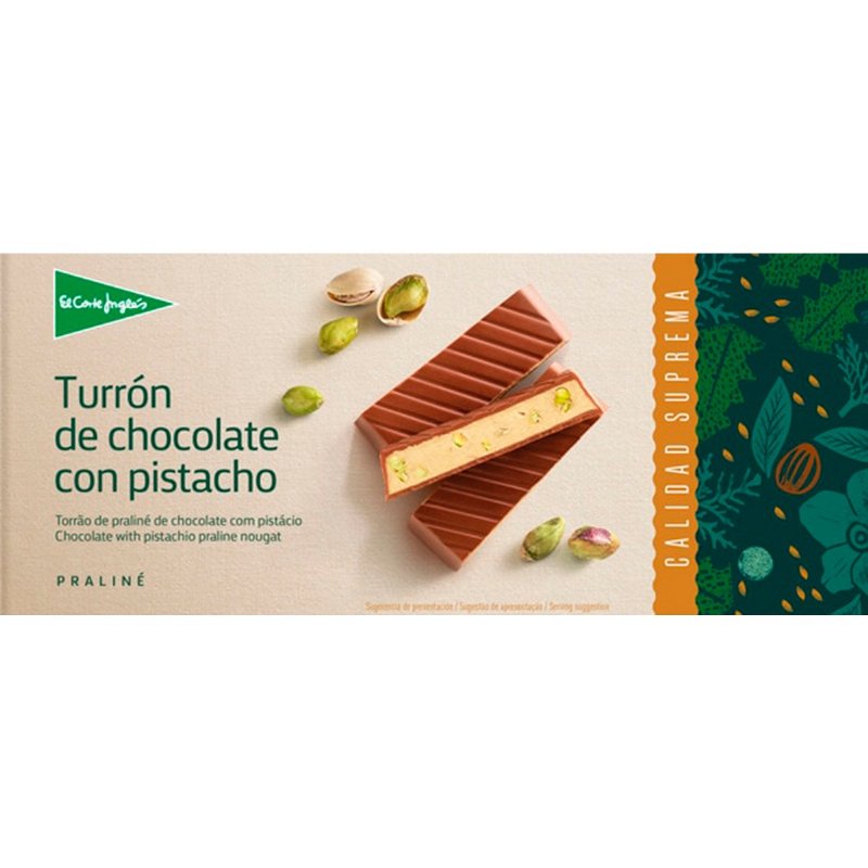 Torrão De Praliné De Chocolate Com Pistácio