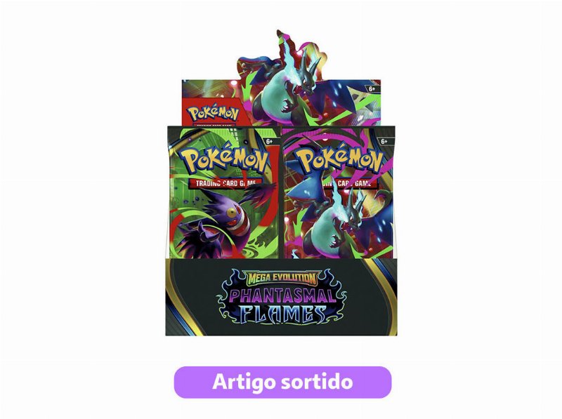 Pack 1 Booster Pokémon Phantasmal Flames Modelos Sortidos