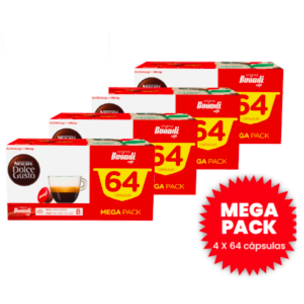 Café Buondi Int 8 Mega Pack 4 X 64 Cápsulas Dolce Gusto