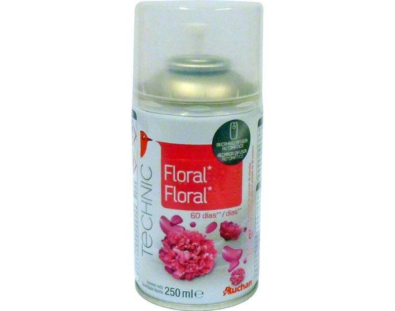 Difusor Auchan Automático Recarga Floral 250 ml