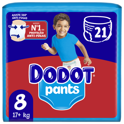 Fraldas Cueca Dodot Pants T8 +17 kg Dodot 21Un