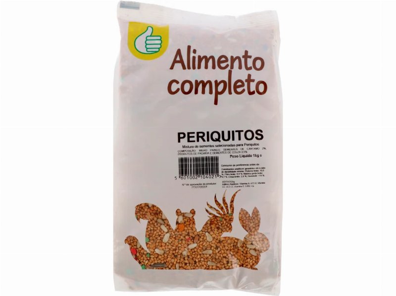 Comida Para Periquitos Polegar Mistura De Sementes 1 kg