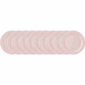 Conjunto 10 Pratos 23Cm Papel Soft Rosa Kasa
