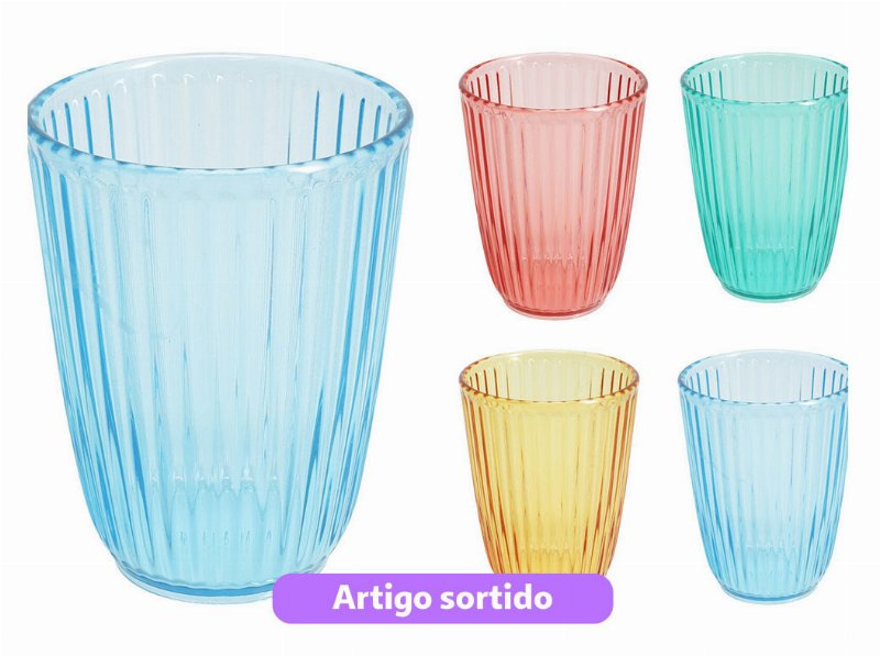Copo Água 300 ml Cores Sortidas