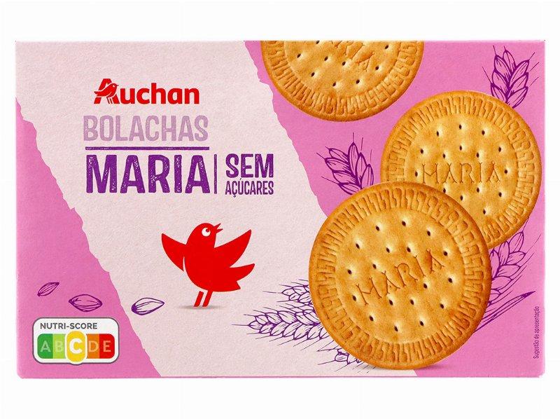 Bolacha Auchan Maria Sem Açúcar 2X200 g 400 g