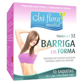 Infusão Barriga Em Forma Saquetas Flora Mundial 10 Un