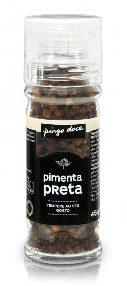 Pimenta Preta Com Moinho Em Frasco Pingo Doce 0.045Kg