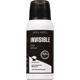 Desodorizante Spray Men Invisible Mylabel 100 ml