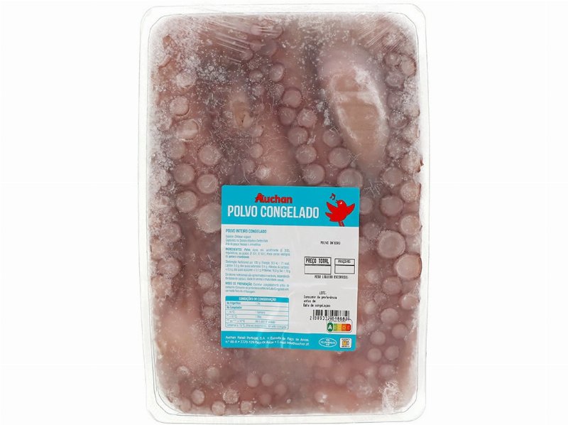 Polvo Congelado Auchan (1.5 A 3 kg)