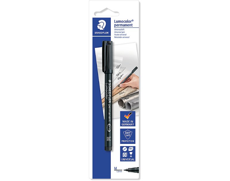 Marcador Permanente Staedtler Lumocolor Médio Preto