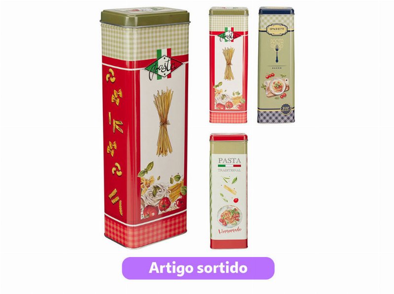 Lata Para Massa Em Metal 10X7.5Xh29Cm Modelos Sortidos