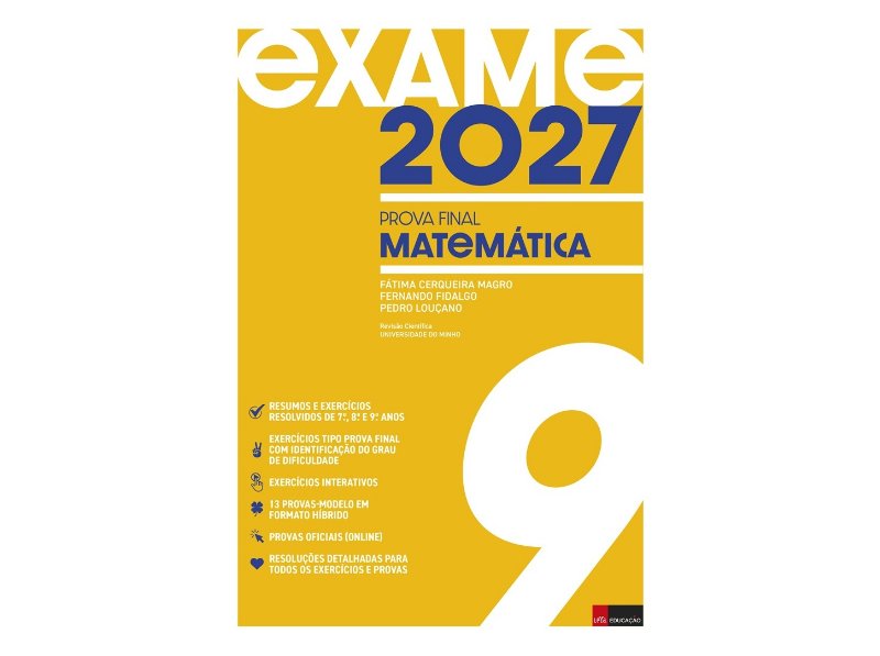 Livro Exame 2027 Matemática 9.º Ano