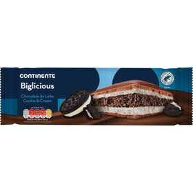 Tablete De Chocolate De Leite, Cookie & Cream Biglicious Continente 295 gr