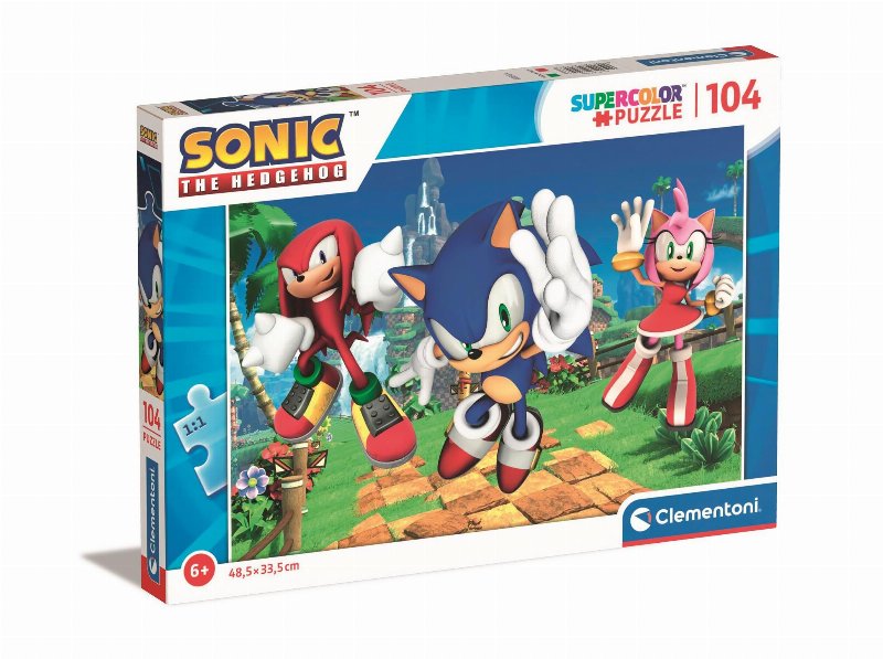 Puzzle Sonic Clementoni 104 Peças