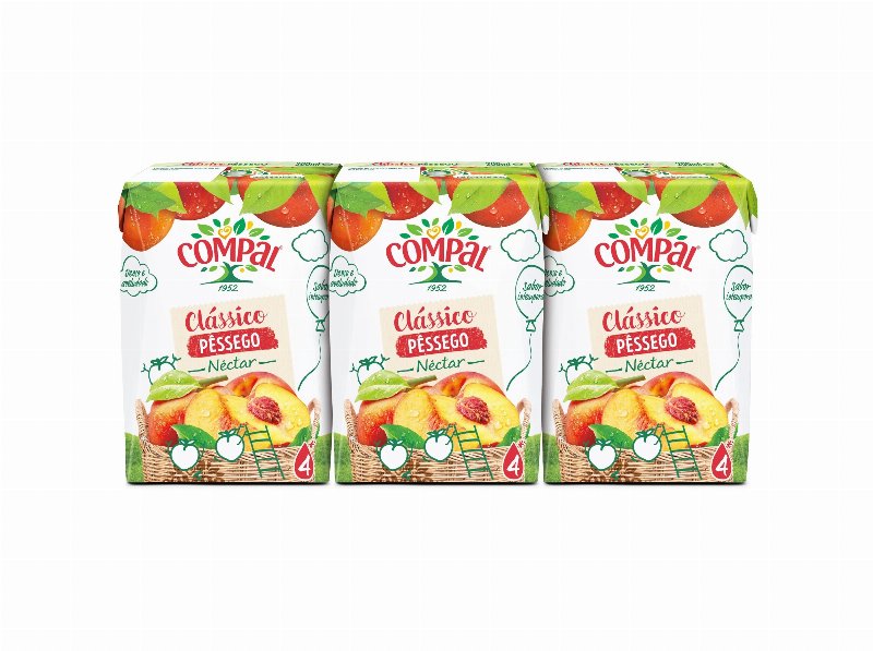 Néctar Compal Clássico Pessego 3X0.20 l