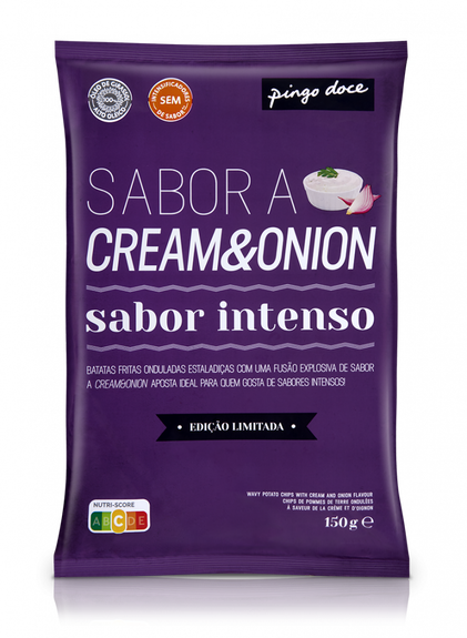 Batatas Fritas Cream & Onion Pingo Doce 0.15Kg