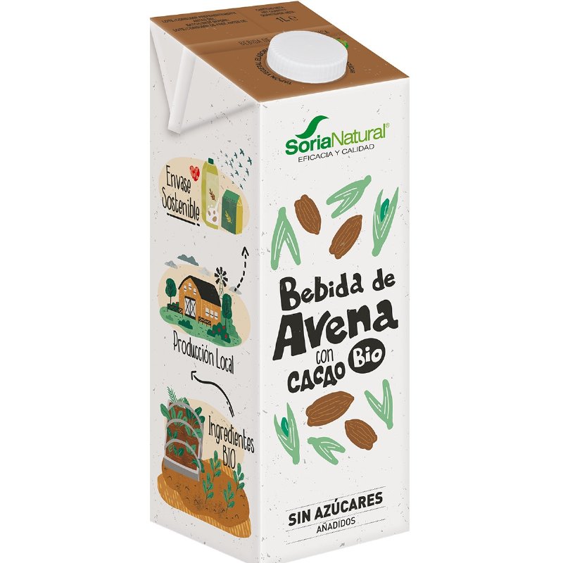 Bebida De Aveia Com Cacau Biológico 1 l