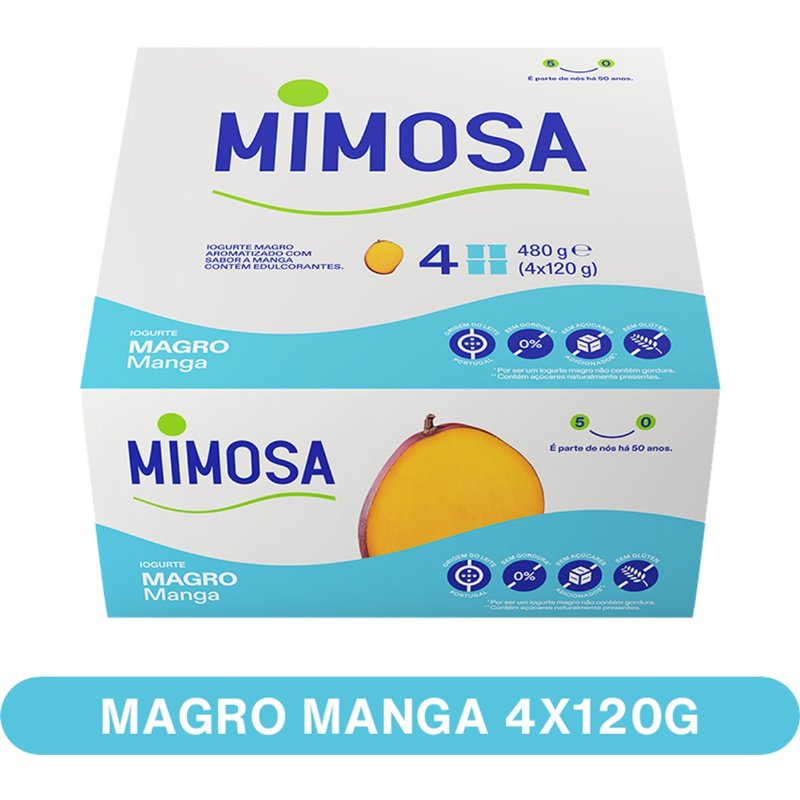 Iogurte Aroma Manga Magro Pack 4 125 g