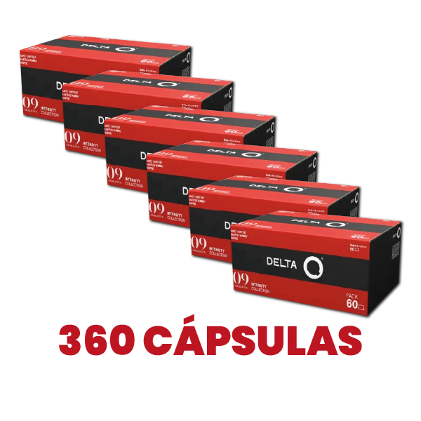 Café Qharacter Int 9 - 360 Cápsulas (6X60 Cápsulas) Delta Q