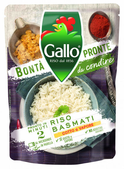 Arroz Basmati Pronto A Comer Riso Gallo 0.25Kg