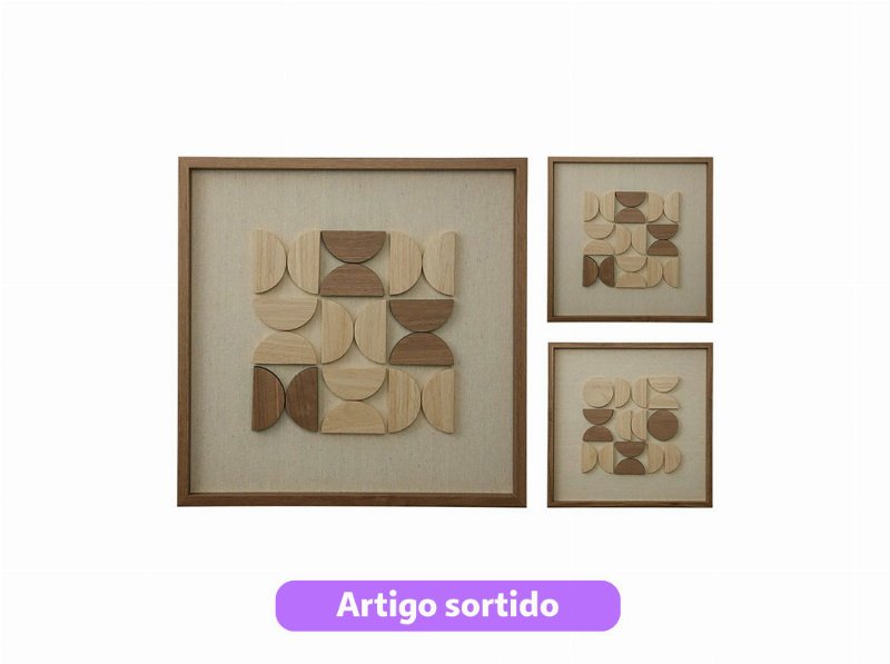 Quadro 38X38X2Cm Modelos Sortidos