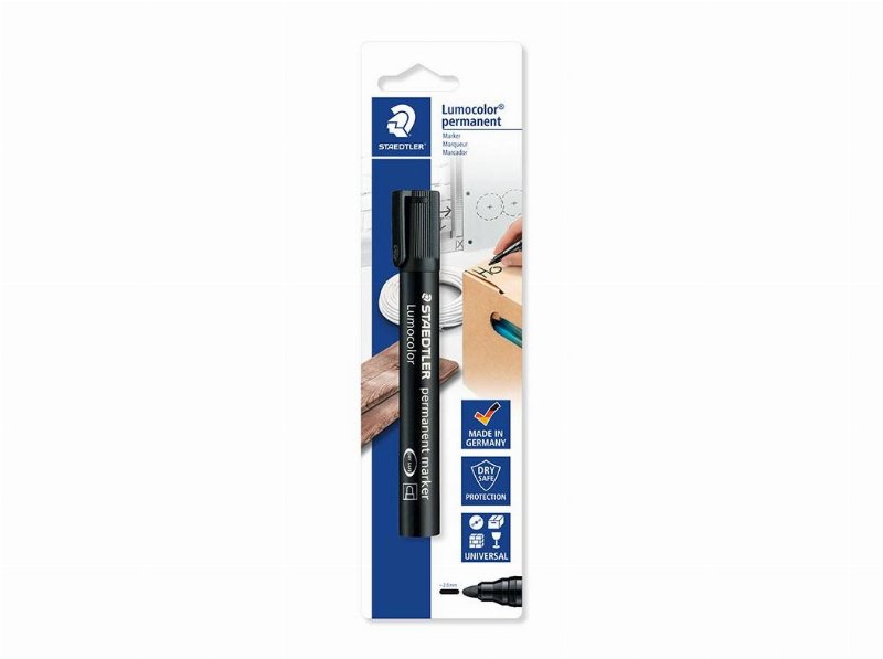 Marcador Permanente Lumocolor Staedtler Preto