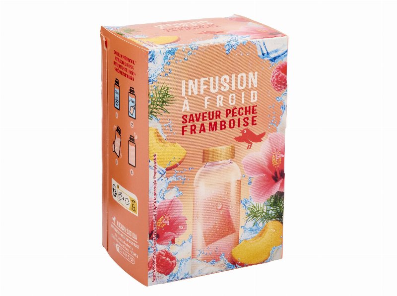 Infusão Auchan Frio Pêssego Framboesa 40 g(20Saq)