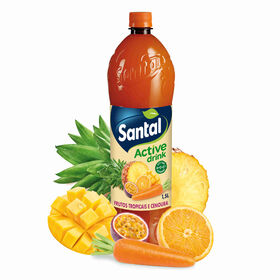 Refrigerante Sem Gás Cenoura E Frutos Tropicais Santal 1,5 Lt