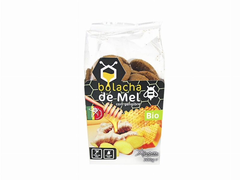 Bolacha Próvida Mel Com Gengibre Bio 200 g