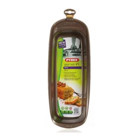 Forma Retangular Metal 30X13Cm Castanha Asimetria Pyrex