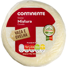 Queijo De Mistura Curado Continente 1 Un (Médio)