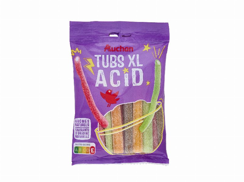 Gomas Auchan Tubos Ácidos 180 g