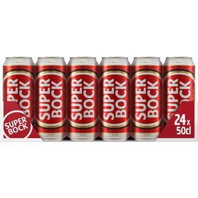 Cerveja Em Lata Com Álcool Super Bock 24 X 50 cl