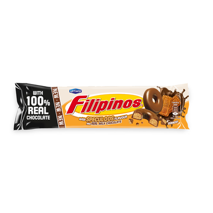 Bolachas Filipinos Chocolate De Leite E Recheio Speculoos Artiach 0.118Un