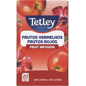 Infusão Frutos Vermelhos Saquetas Tetley 20 Un