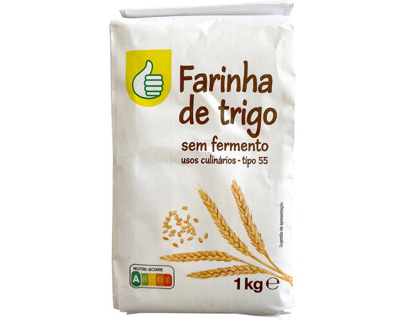 Farinha De Trigo Polegar Sem Fermento Para Usos Culinários 1 kg