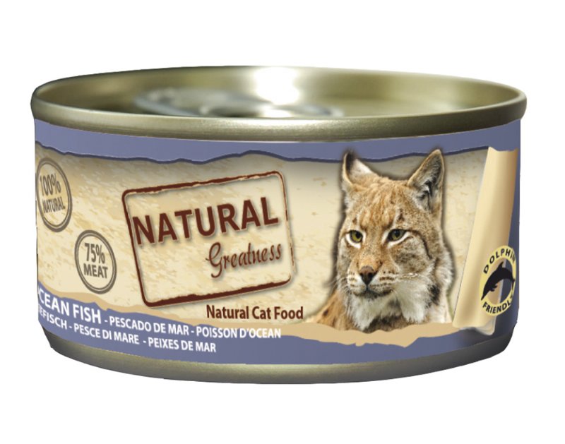 Comida Húmida Para Gato Natural Greatness Com Peixe 70 g