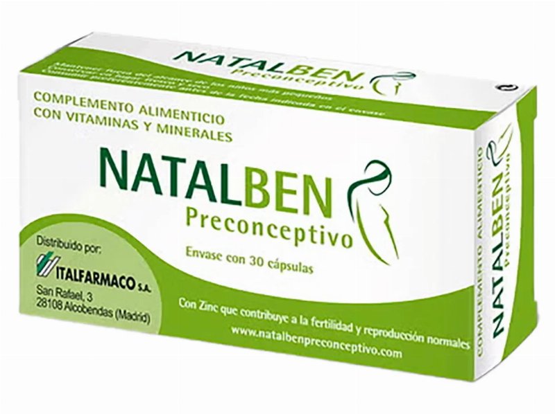 Suplemento Natalben Preconceptivo 30 Capsulas
