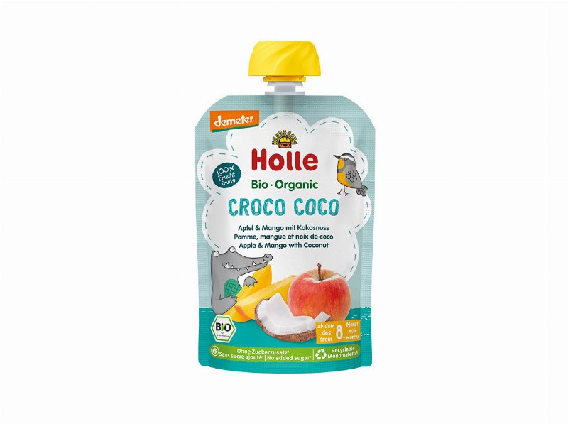 Saqueta Bio Holle Maçã Manga E Côco 8M 100 g