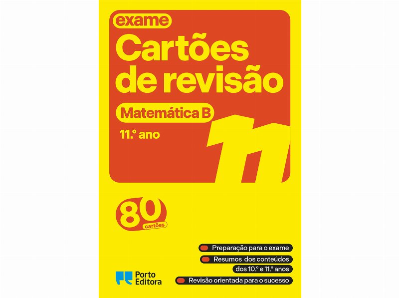 Livro Cartões De Revisão - Matemática B - 11.º Ano