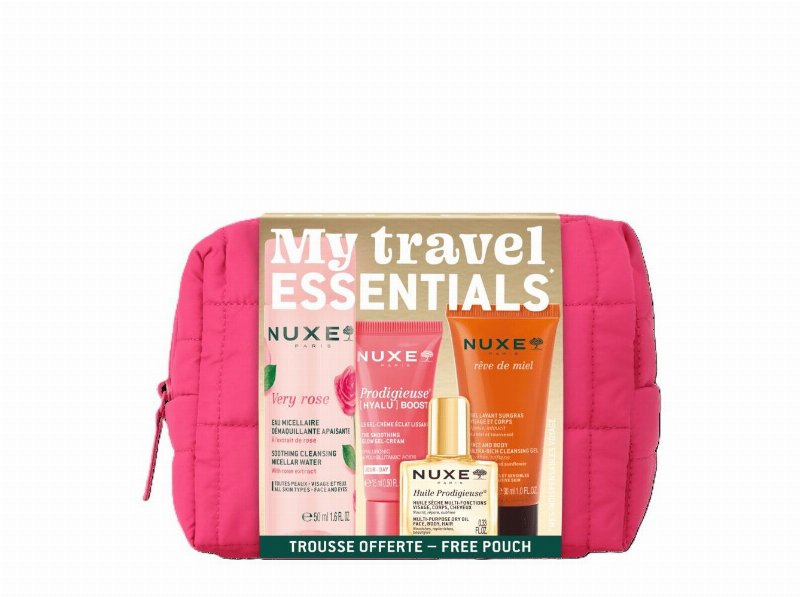 Bolsa Viagem Nuxe Indispensáveis 30+10+50+15 ml