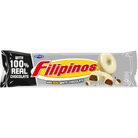 Bolachas Com Cobertura Chocolate Branco Filipinos 120 gr