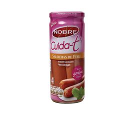 Salsichas De Peru Cuida-T+ Frasco 4 Un Sem Glúten Nobre 430 gr (Peso Escorrido 210 gr)