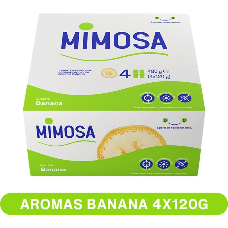 Iogurte Aroma Banana Pack 4 120 g