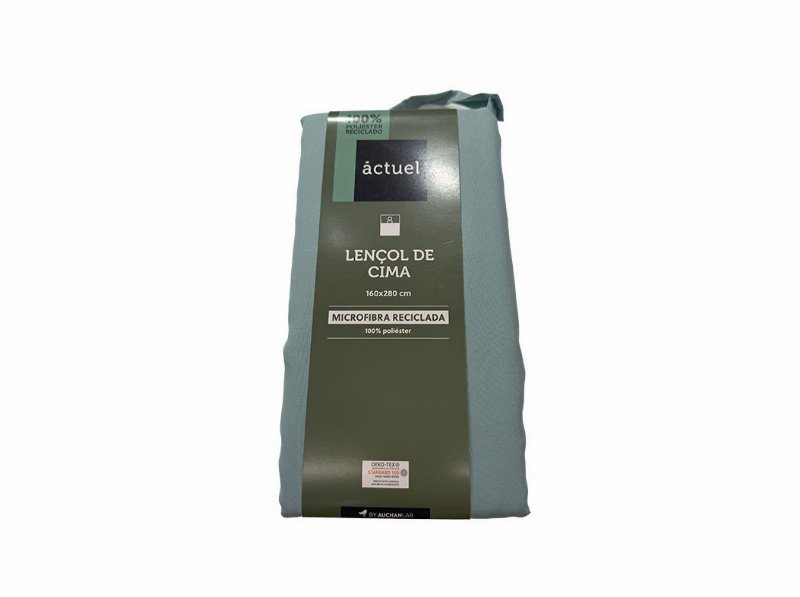 Lençol Individual Azul Actuel Poli Rec 160*280