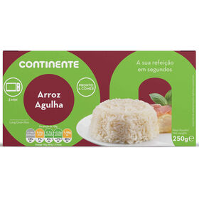 Arroz Agulha Pronto A Comer Sem Glúten Continente 2 X 125 gr