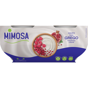 Iogurte Grego Framboesa E Romã Mimosa 440 gr (4 Un)