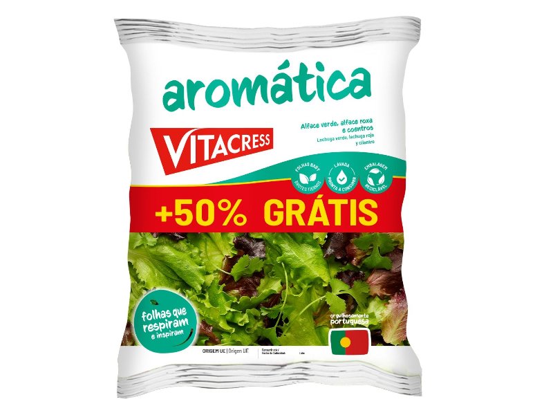 Salada Aromática Vitacress 100 g + 50 g Oferta