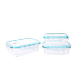 Conjunto 3 Caixas Herméticas Vidro Pump Kasa